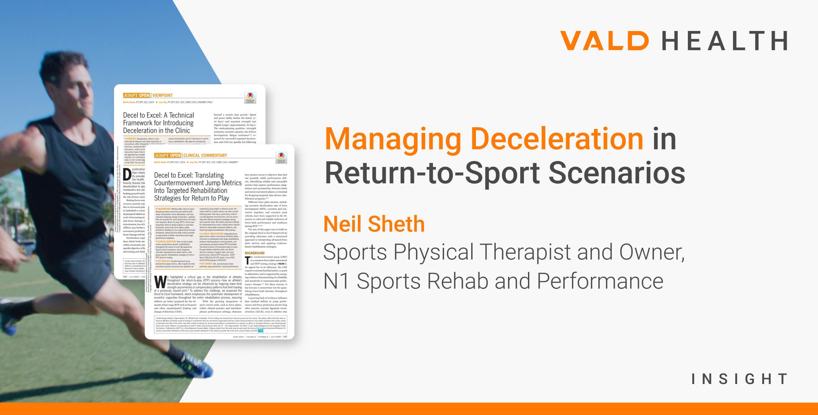 Managing Deceleration in Return-to-Sport Scenarios