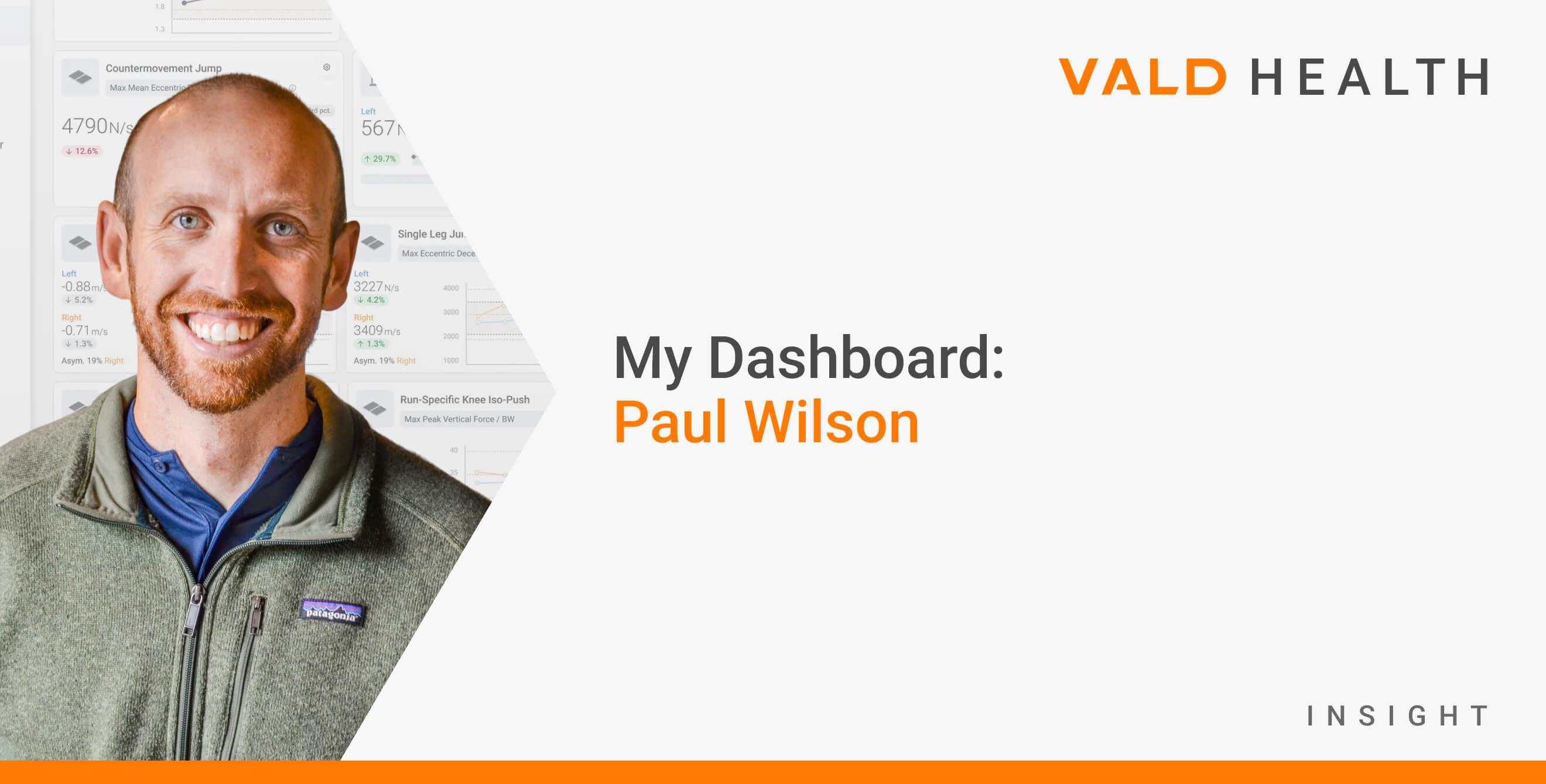 My Dashboard: Paul Wilson