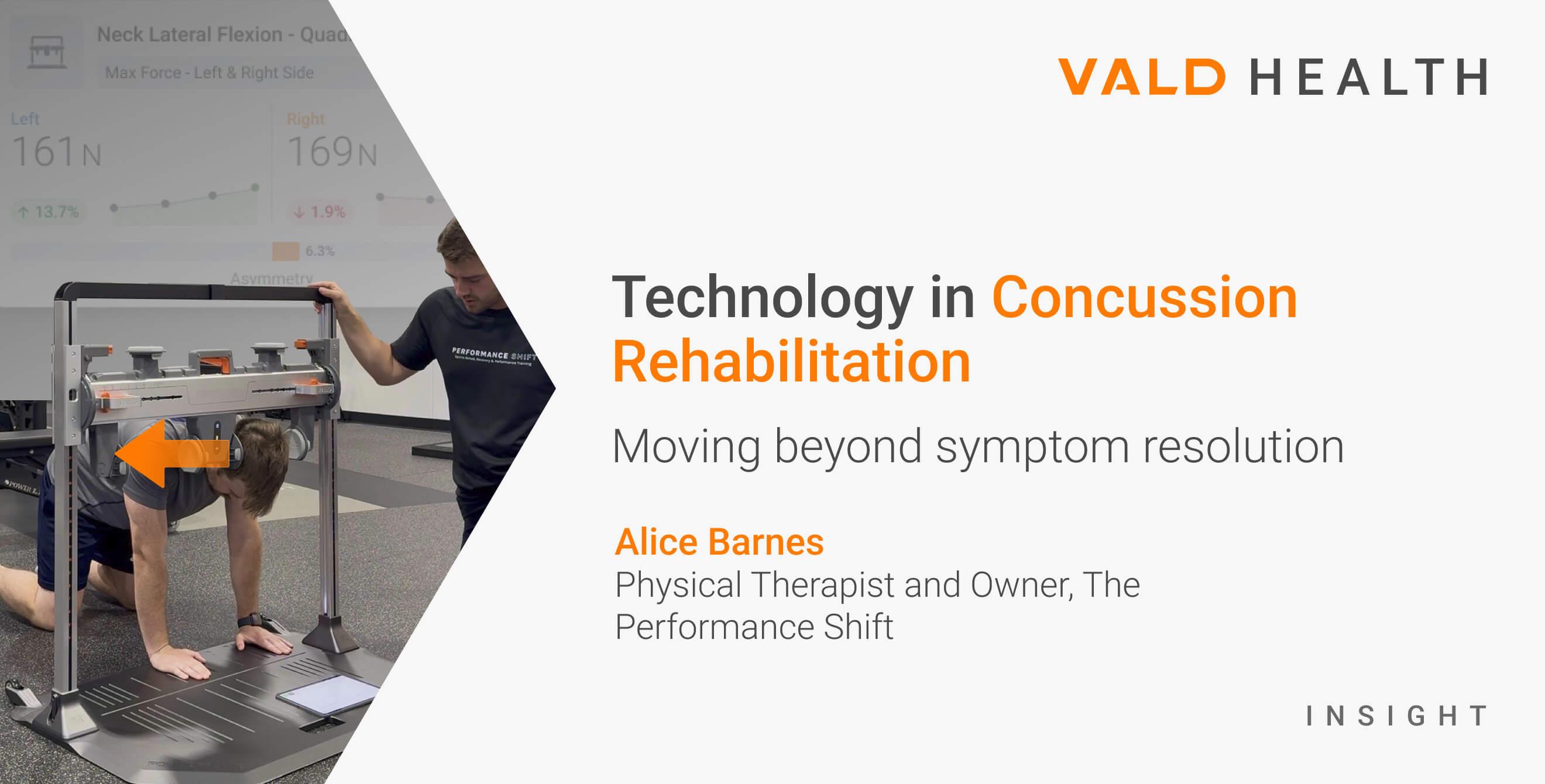 Technology in Concussion Rehabilitation: Moving beyond symptom resolution