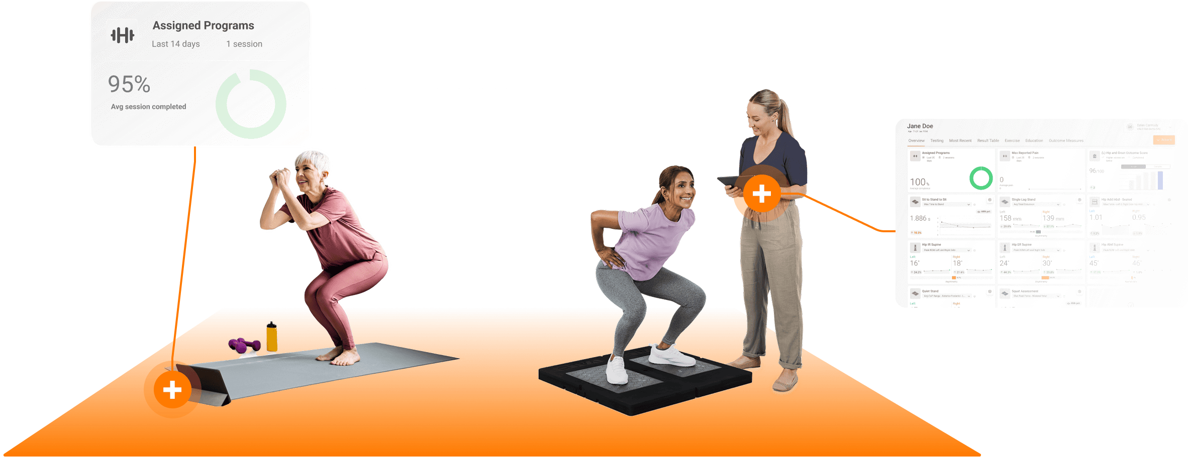 Combining VALD Hub and MoveHealth to connect patient progress with measurable outcomes.