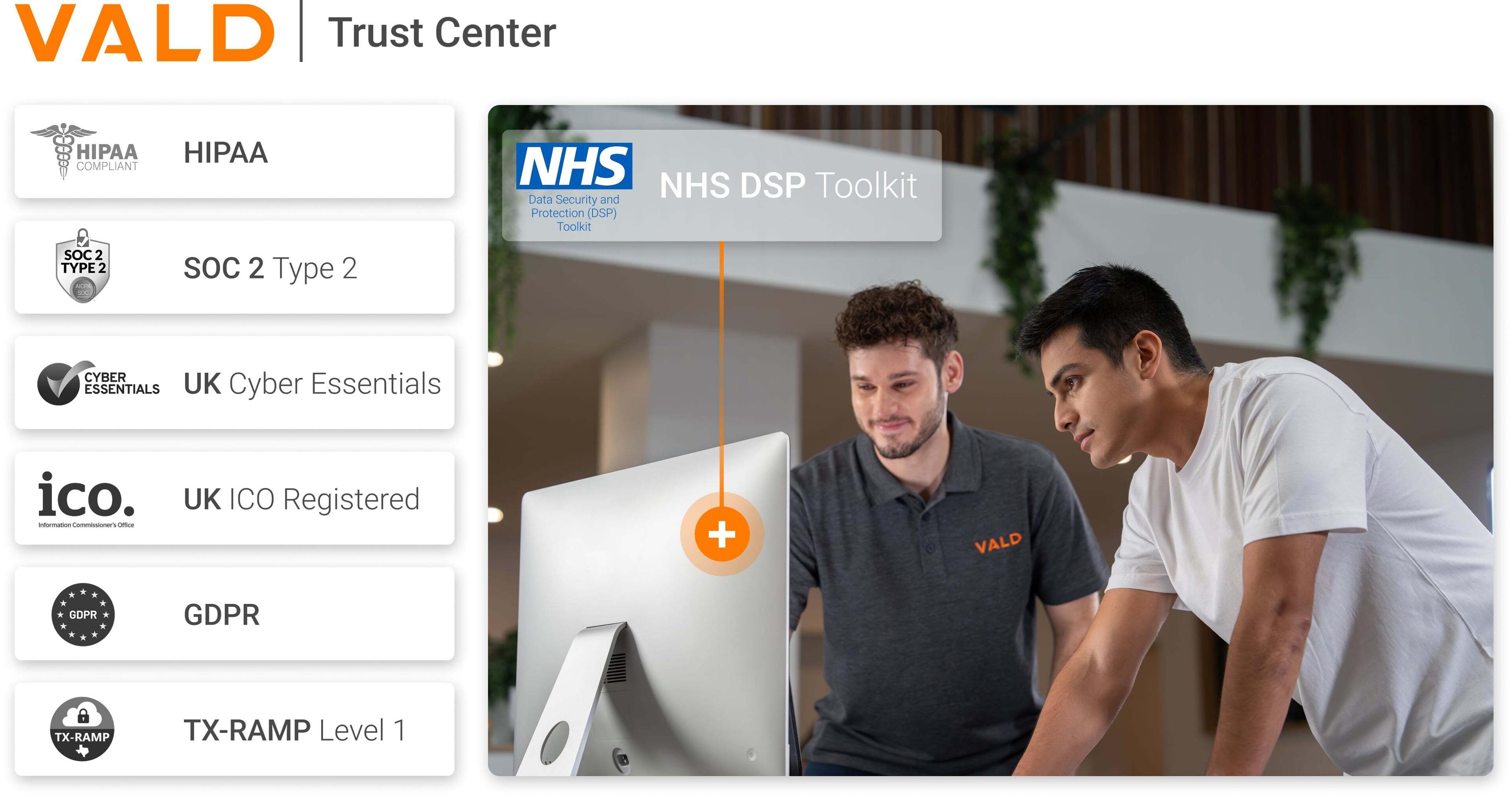 VALD Trust Center