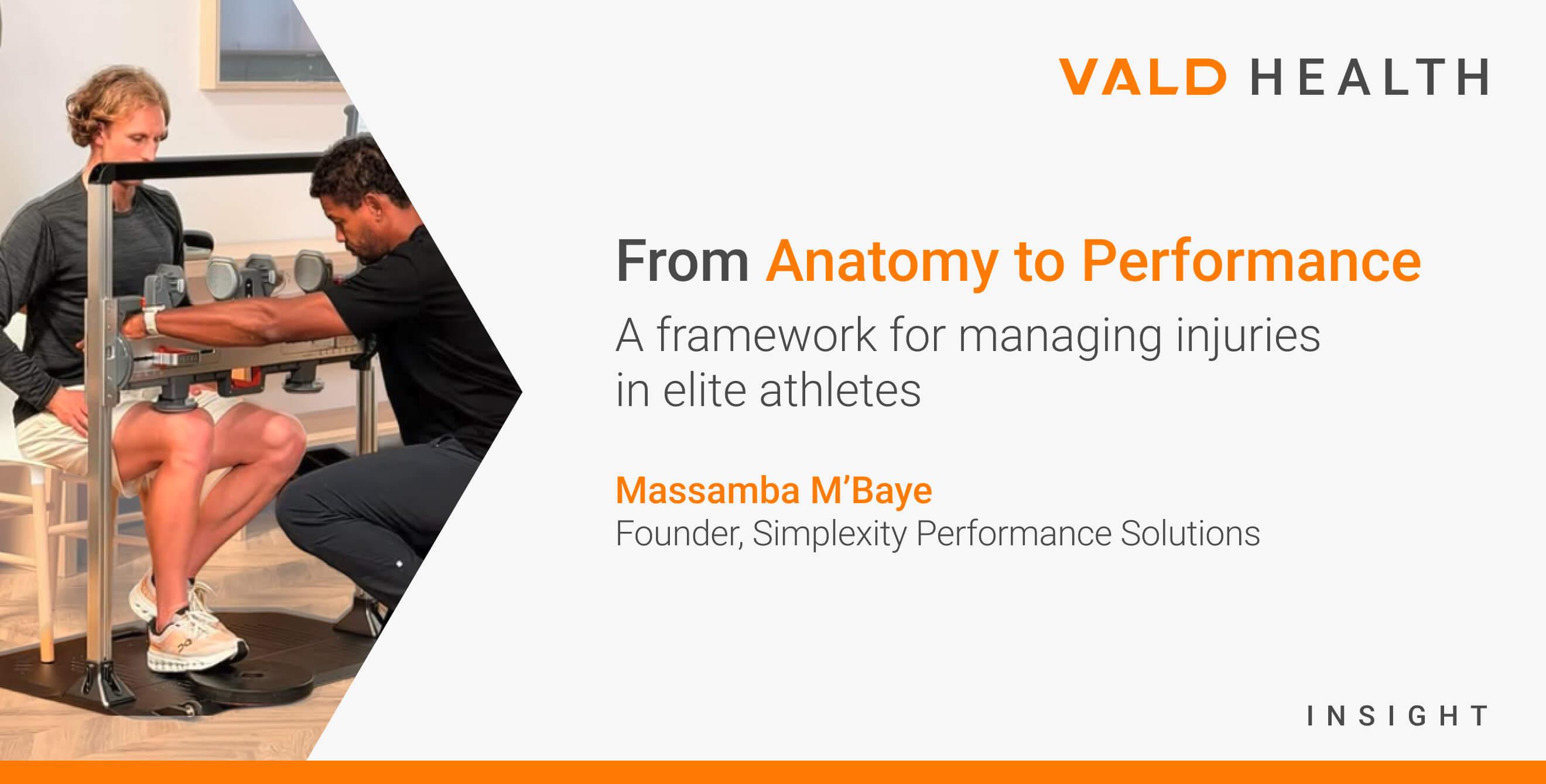 From Anatomy to Performance: A framework for managing injuries in elite athletes