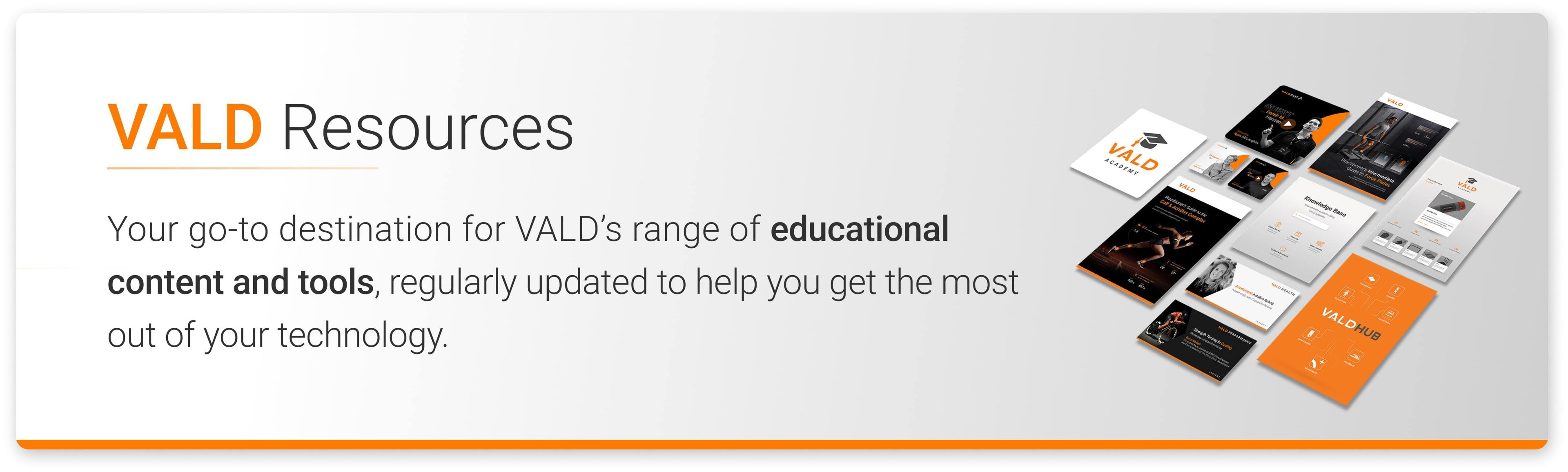 VALD Resources Banner