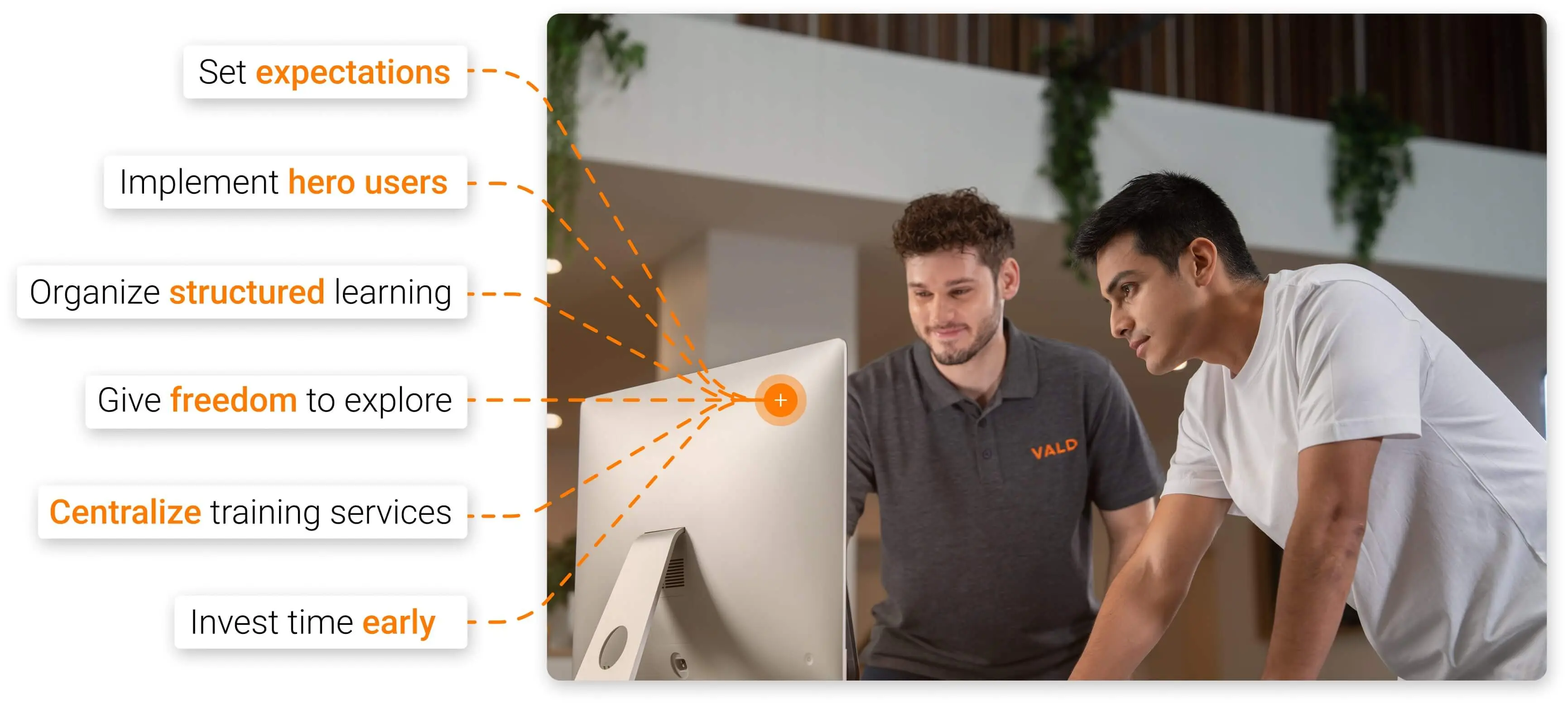 Tips to support successful technology adoption.