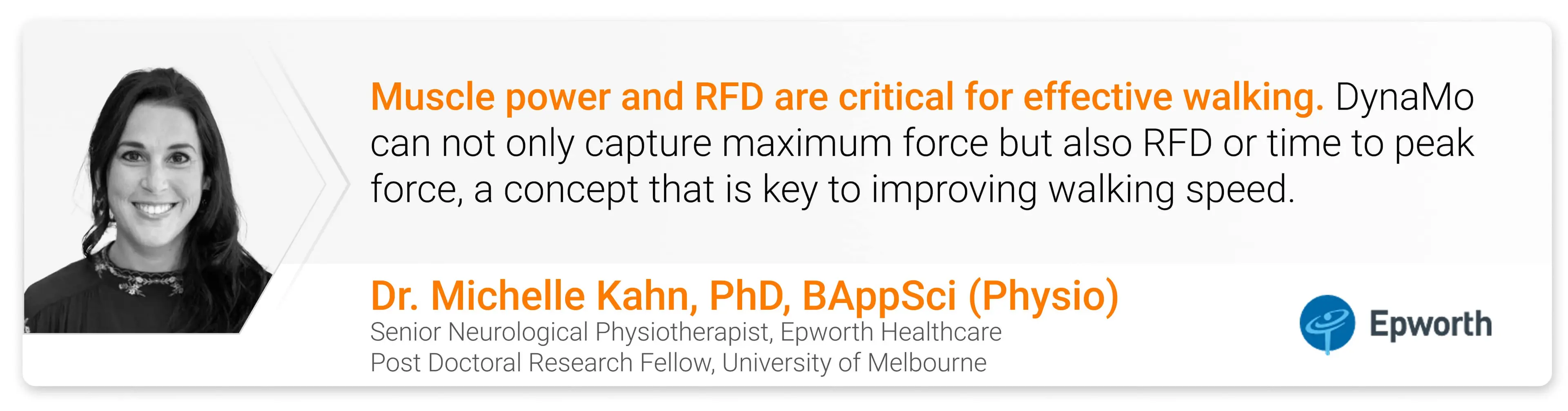 Michelle’s Muscle Power and RFD Quote