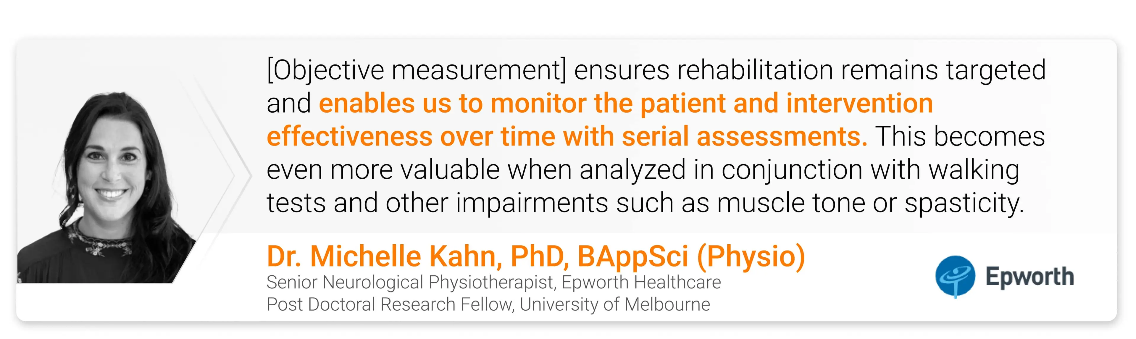 Michelle’s Objective Measurement Quote