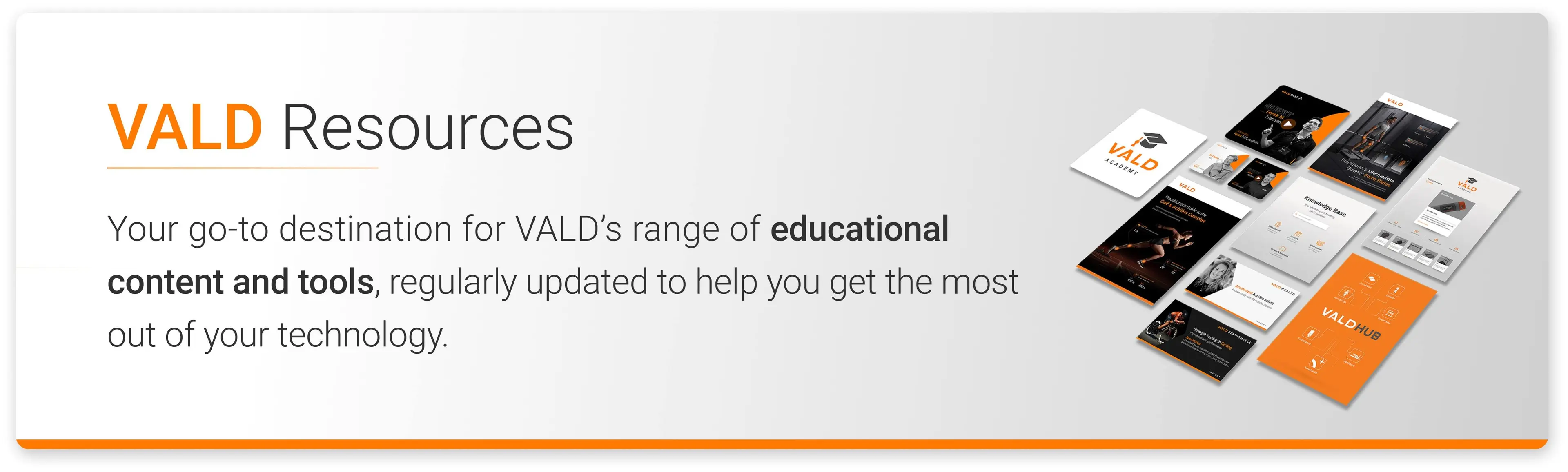 VALD Resources Banner