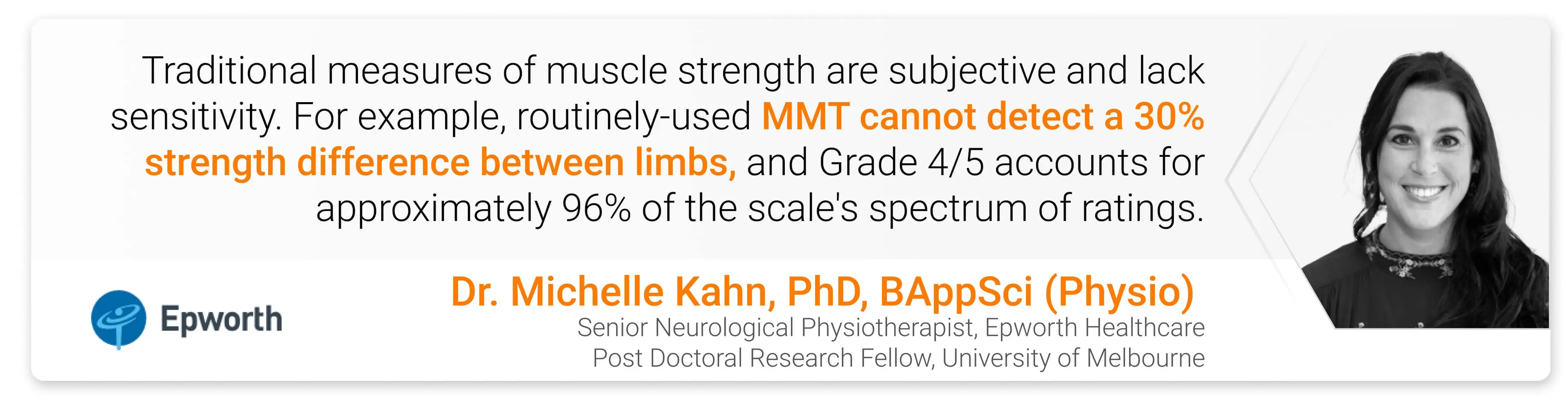 Michelle’s Traditional Measures of Muscle Strength Quote