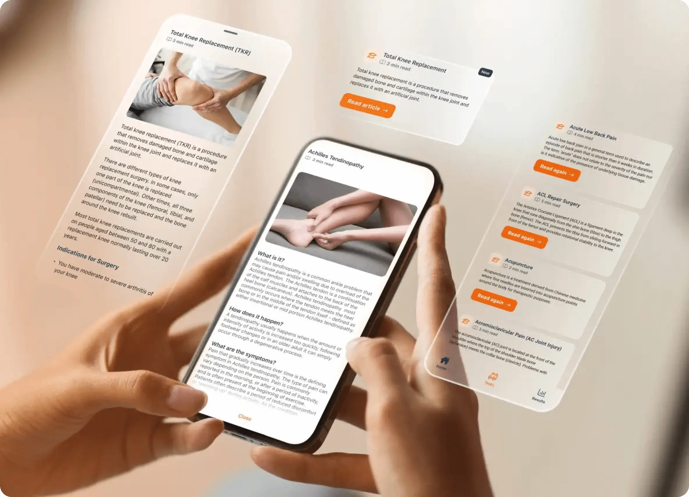 Learn about your recovery with accessible educational content, helping you stay engaged, informed and aligned with your rehabilitation goals.