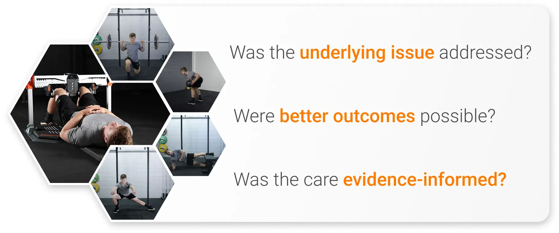 Considerations when assessing credence goods.