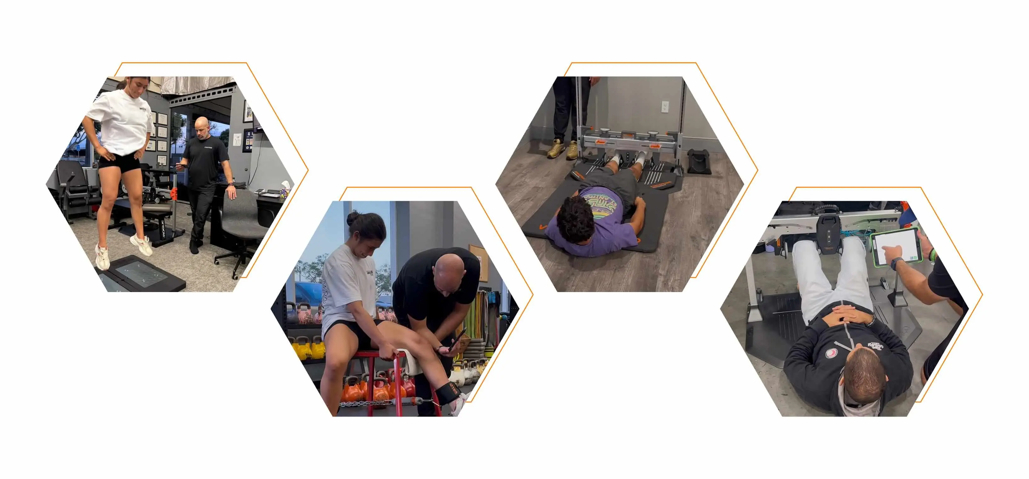 Ziad assessing patients on ForceDecks, DynaMo and ForceFrame.